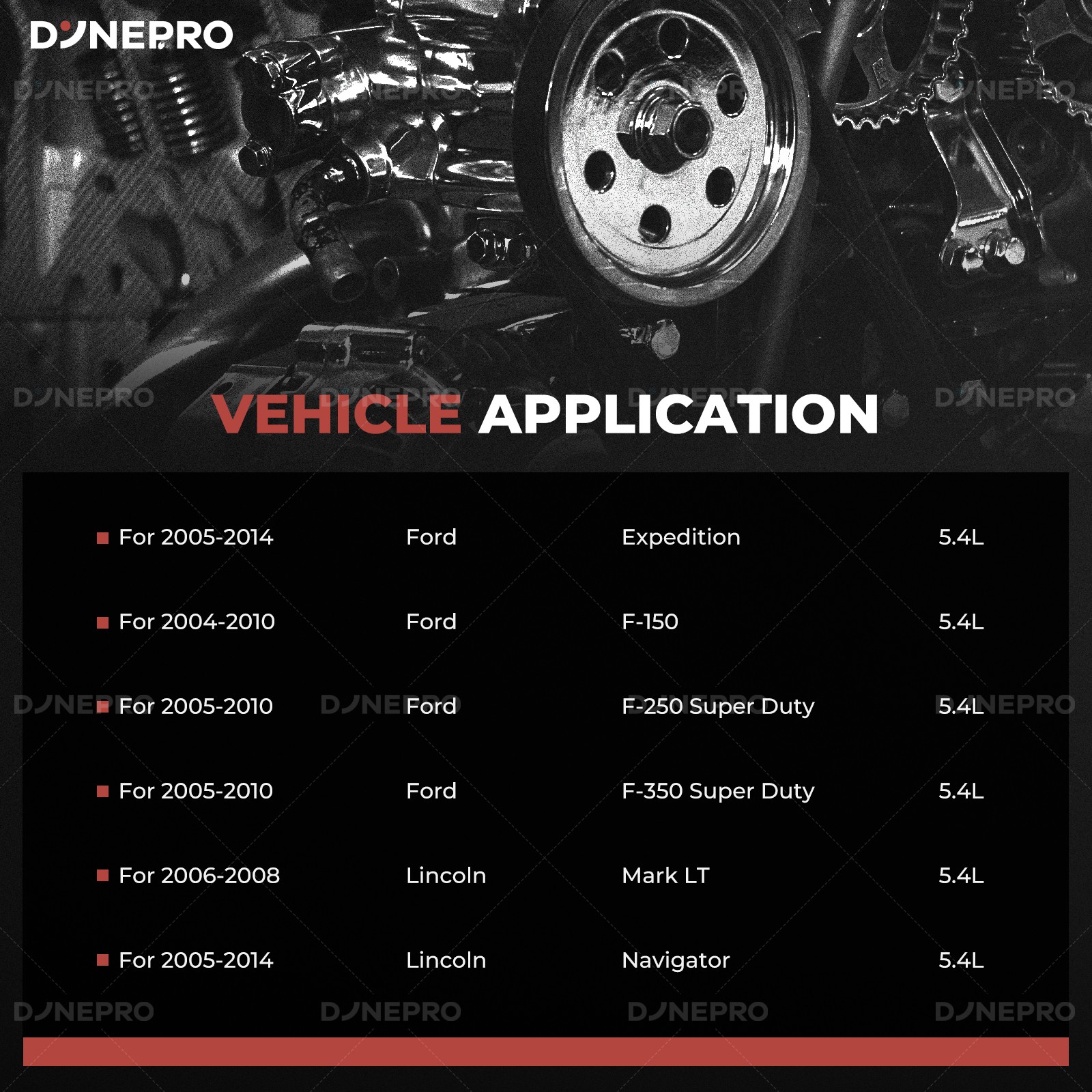 5.4L Timing Chain Kit w/ Cam Phaser For 2004-2011 Ford F150/F250/F350 Super Duty