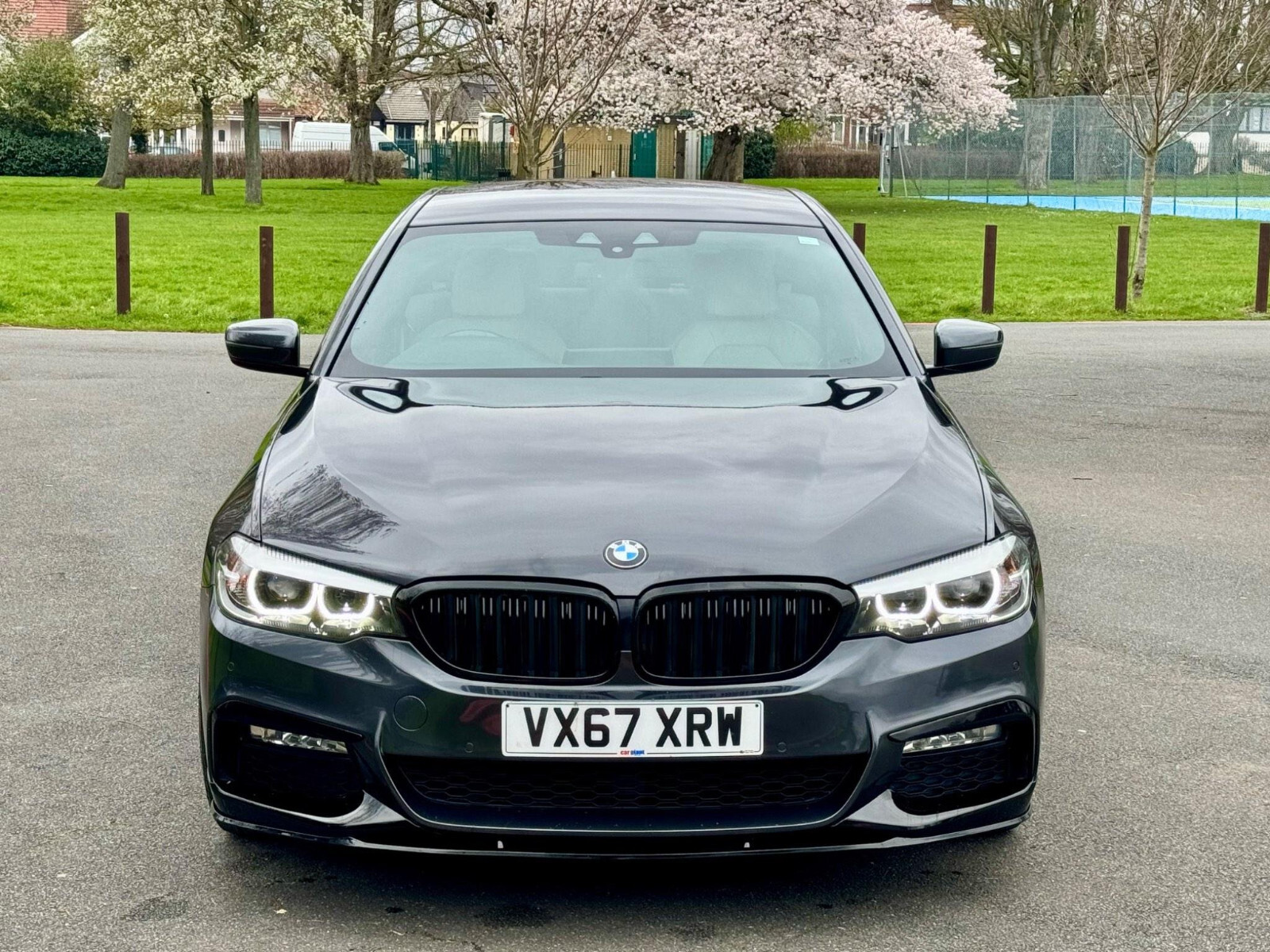 BMW G30 G31 5 SERIES GLOSS BLACK FRONT LIP DIFFUSER SPOILER M PERFORMANCE KIT