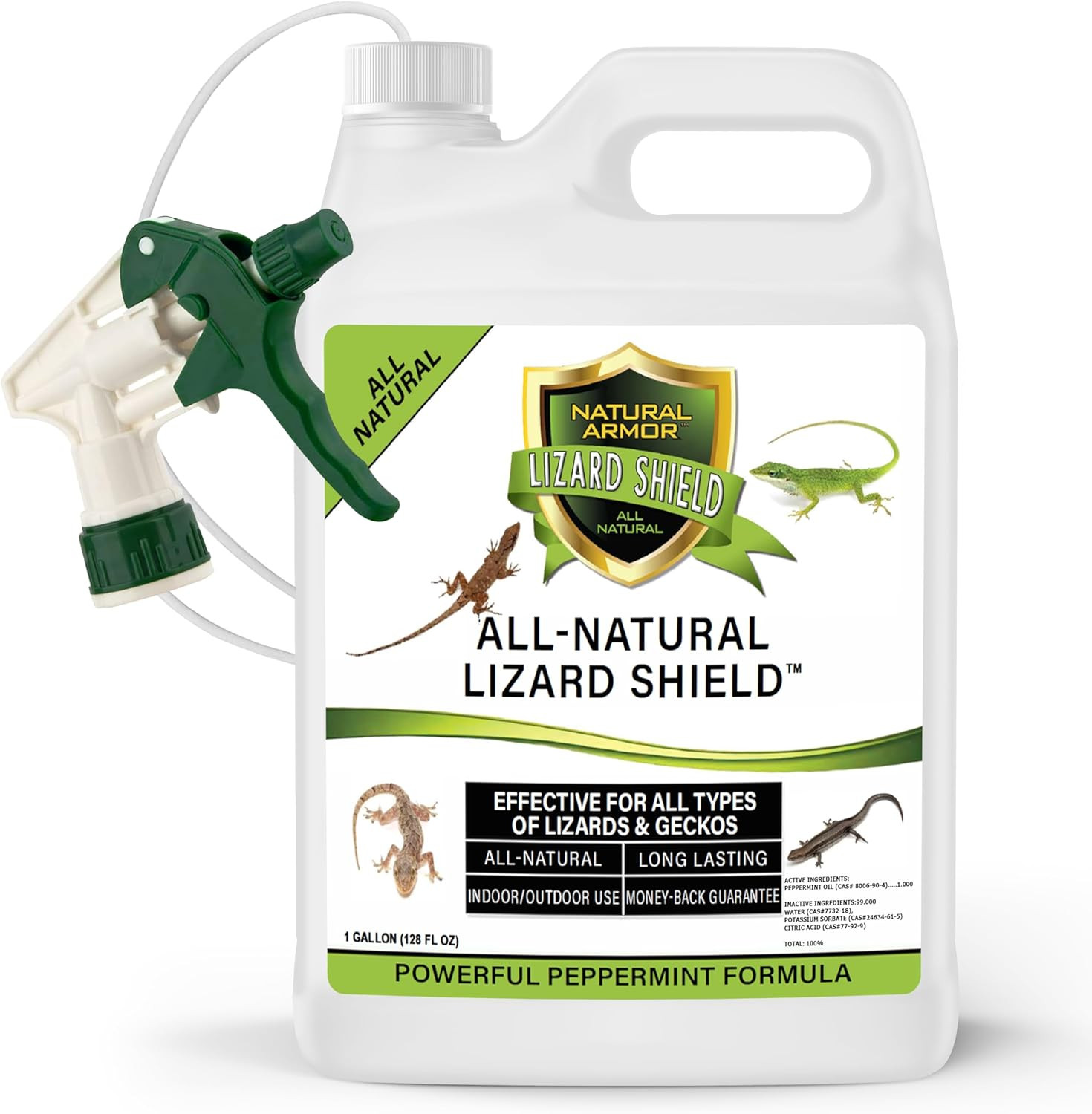 Lizard & Gecko Repellent Spray 128oz Peppermint Gallon Ready to Use - US