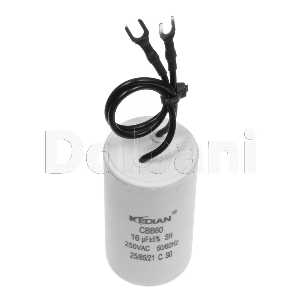 New 16UF 250VAC Wire Motor Run Capacitor 16MFD CBB60 HVAC 30X60MM 25/85/21