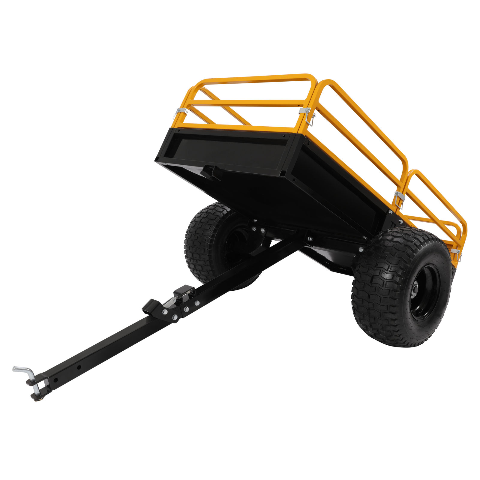 For ATV / UTV Heavy Duty Utility Cart Cargo Trailer Tow Behind Dump Cart 1600lbs