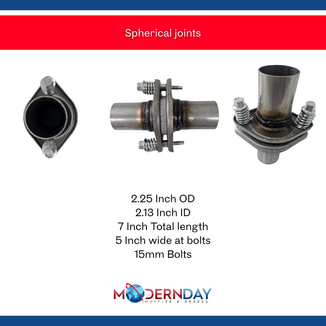 Exhaust Flange Repair Spherical Joint 2.25 in Outer Diameter Steel MDSJ225