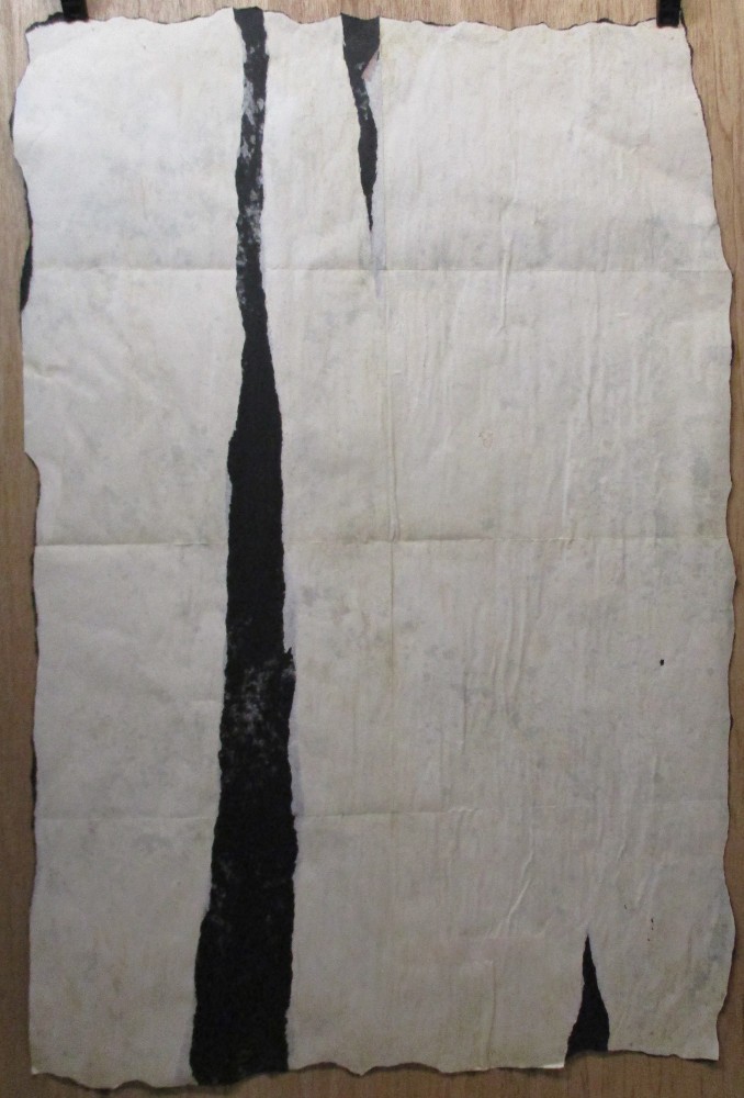 SUBWAY DRAWING chalk on black paper NYC wolfguy DJ Crank it up 81! KEITH HARING