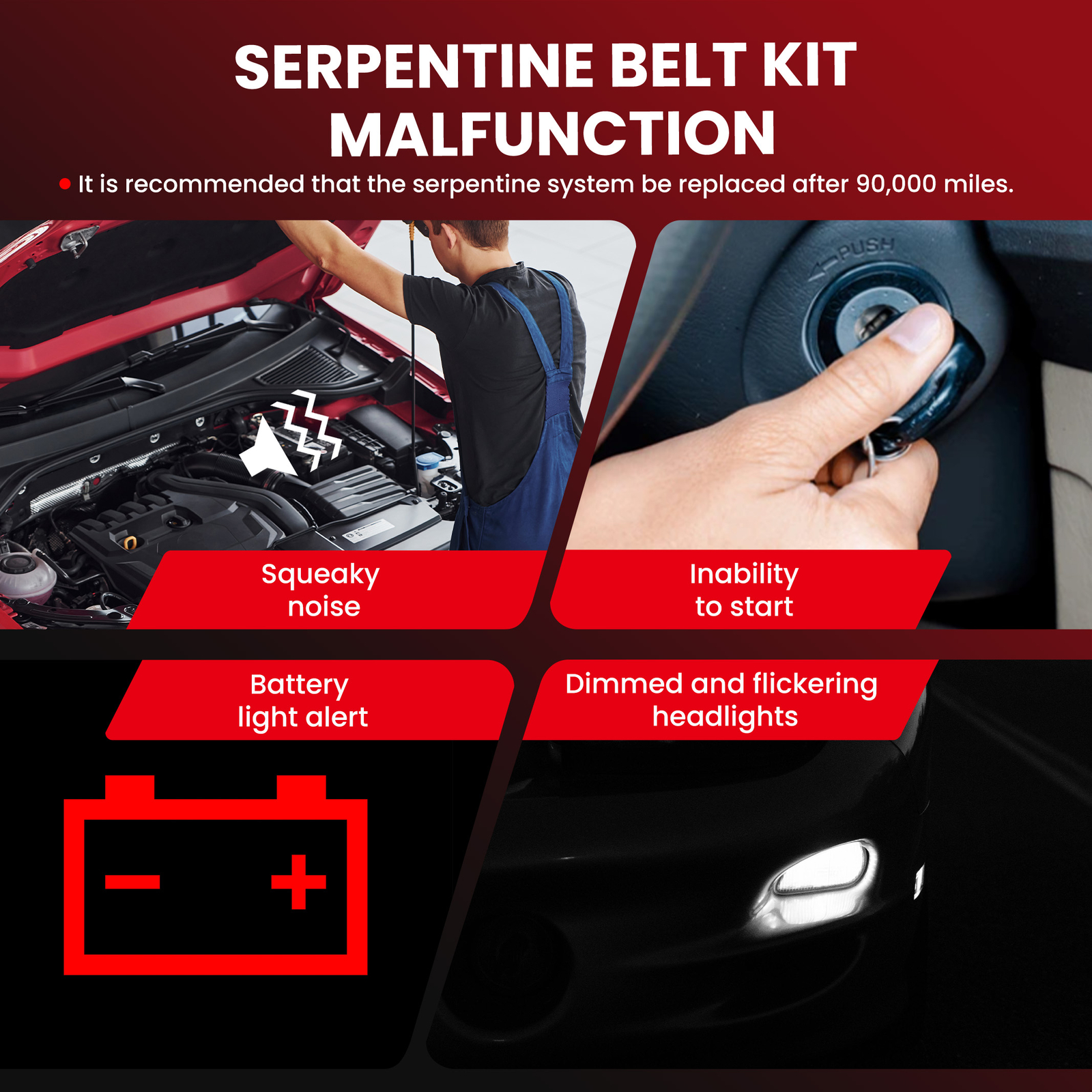 Serpentine Belt Tensioner Assembly for Honda 06-11 Pilot 05-10 Odyssey Accord V6