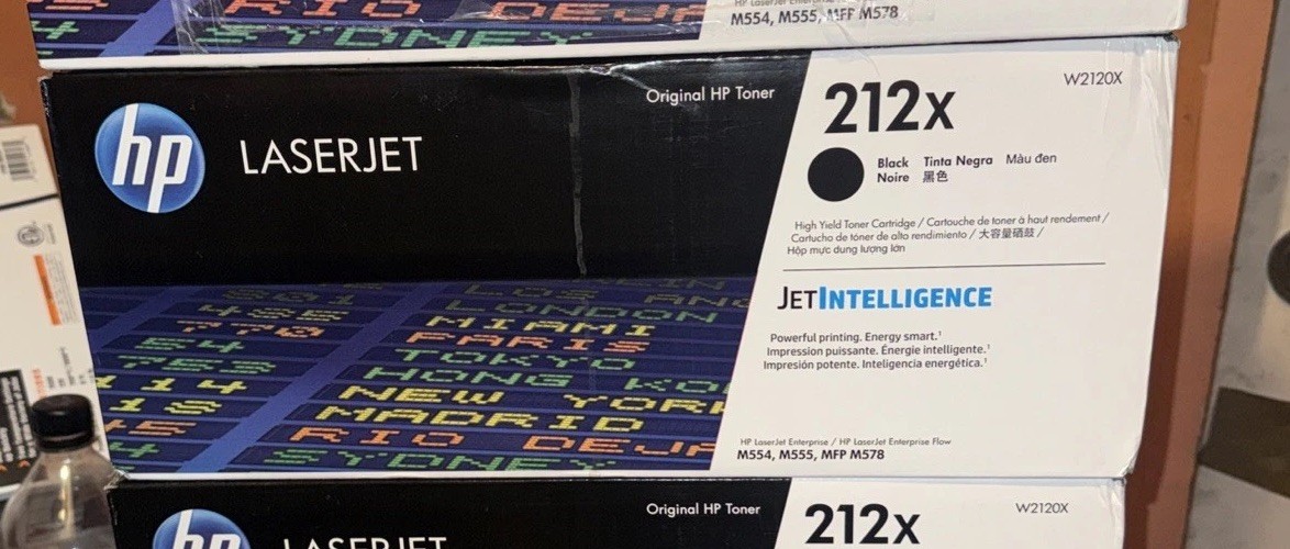 HP W2120X - 212X Black High Yield Toner Cartridge SEALED - NEW