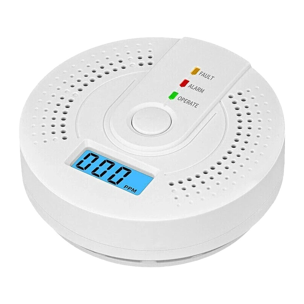 Carbon Monoxide Detector Warning Safety Alarm Sensor LED Digital Battery Powered