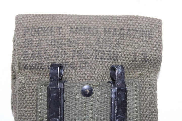 US Military Issue Vietnam Era 1911 Canvas Magazine Pouch NOS