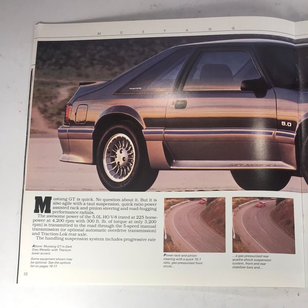 1988 Ford Mustang dealer sales brochure