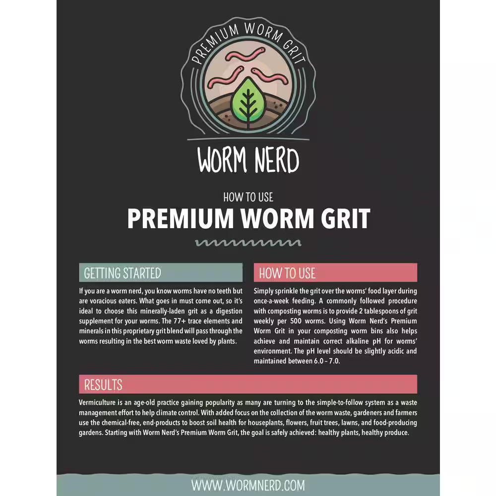Worm Nerd 4 Lbs. Premium Worm Grit