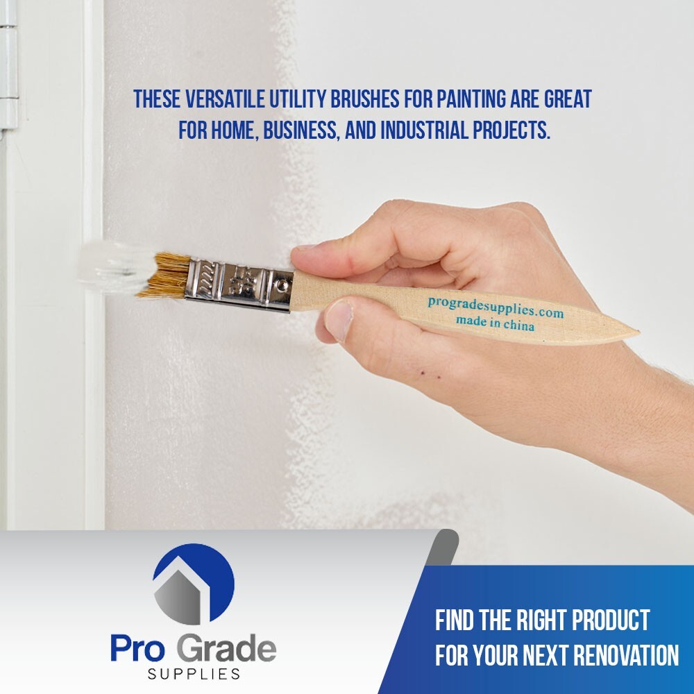 36 Pk- 1/2 inch Chip Paint Brushes for Paint, Stains,Varnishes,Glues,Gesso