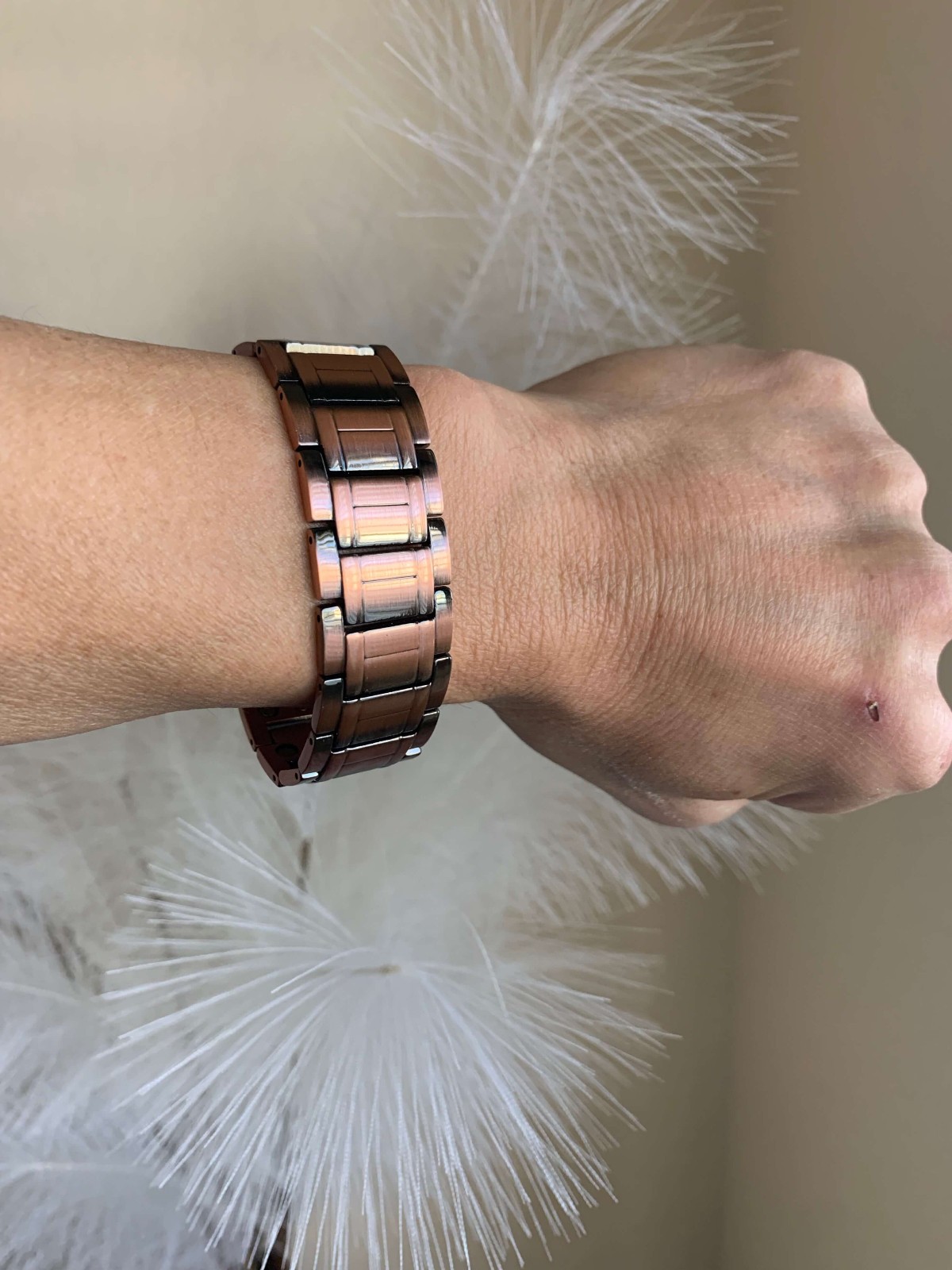 Everest of Pure Copper Magnetic Bracelet Men Arthritis Pain Balance Energy Joy X