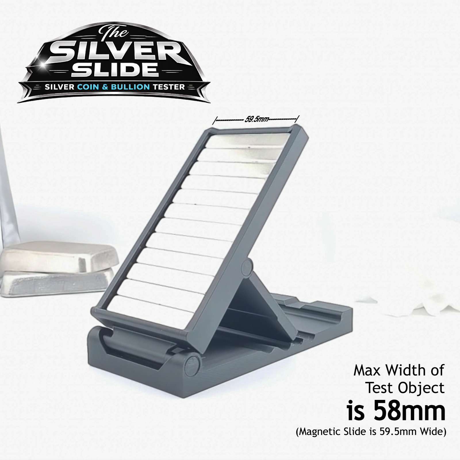 The Silver Slide Magnet Slide Test Kit For Silver Coins & Bullion, N52 Neodymium