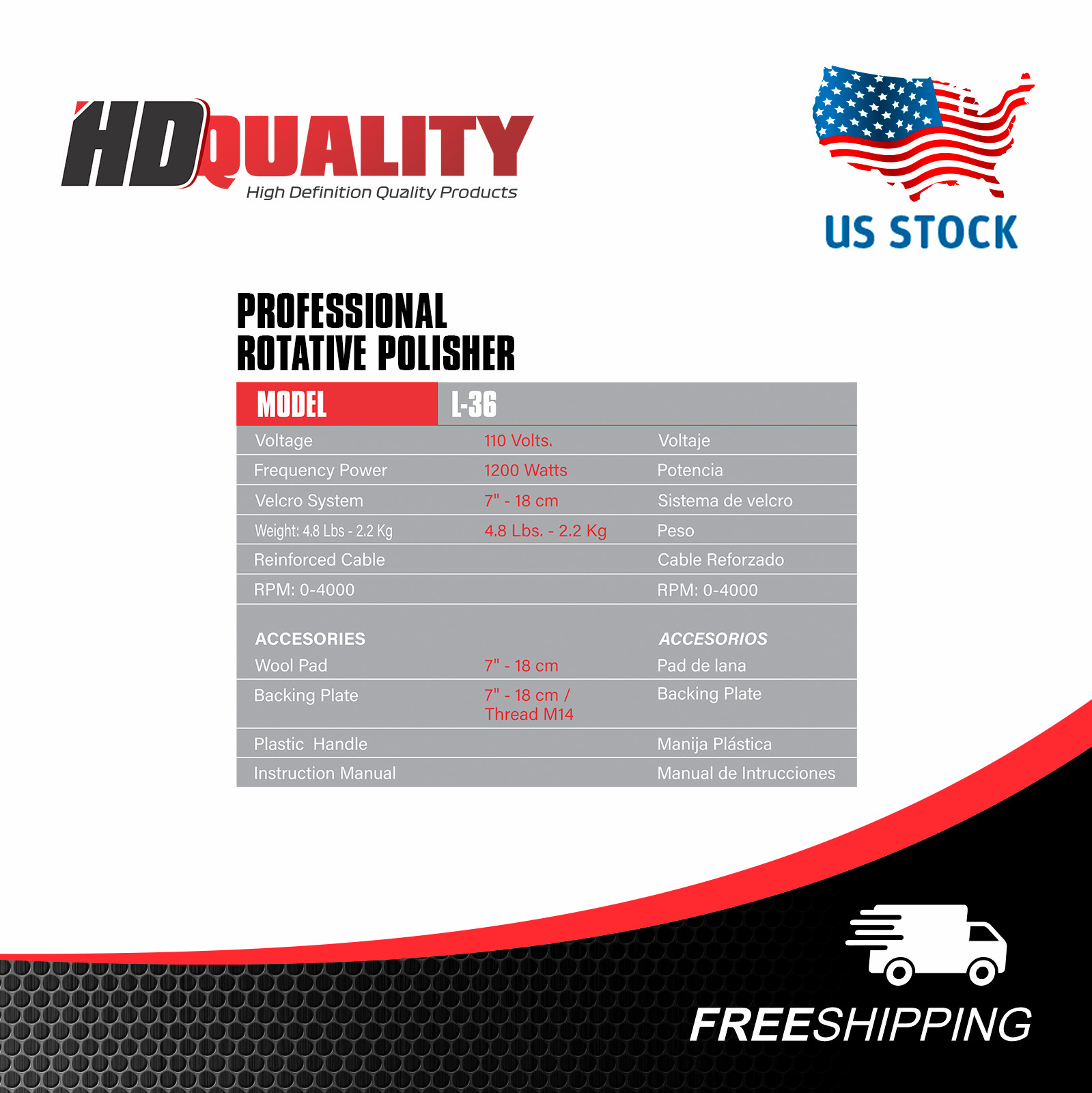 HD Rotative Polisher | Professional Car Polishing Machine / Car Detailing