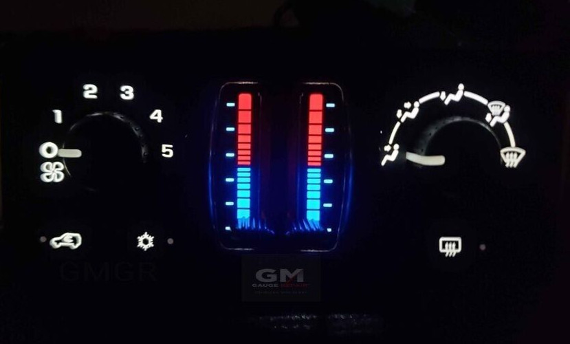 Climate Control Bulb to White LED Upgrade Kit DIY 03-06 GM Silverado Tahoe New