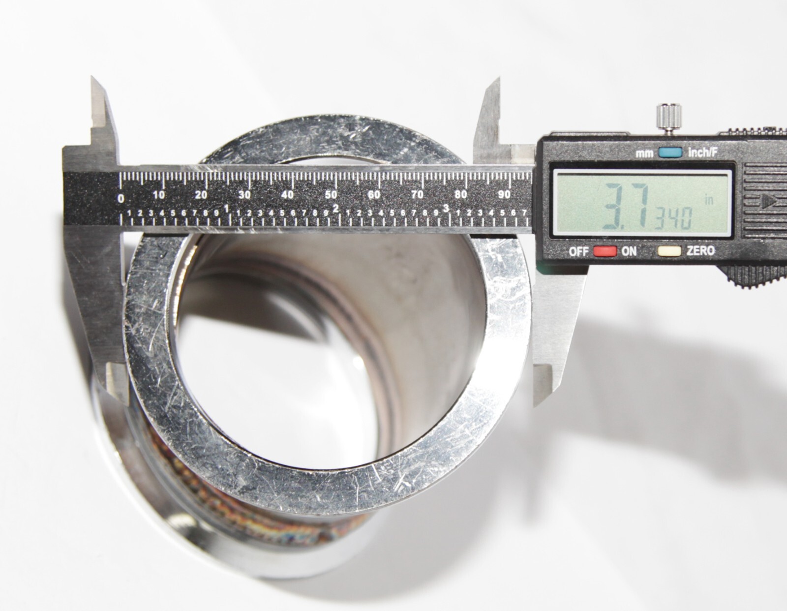 45 Degree Elbow 3" Conversion Adapter V-band size (2.85" I.D. 3.73" O.D.)