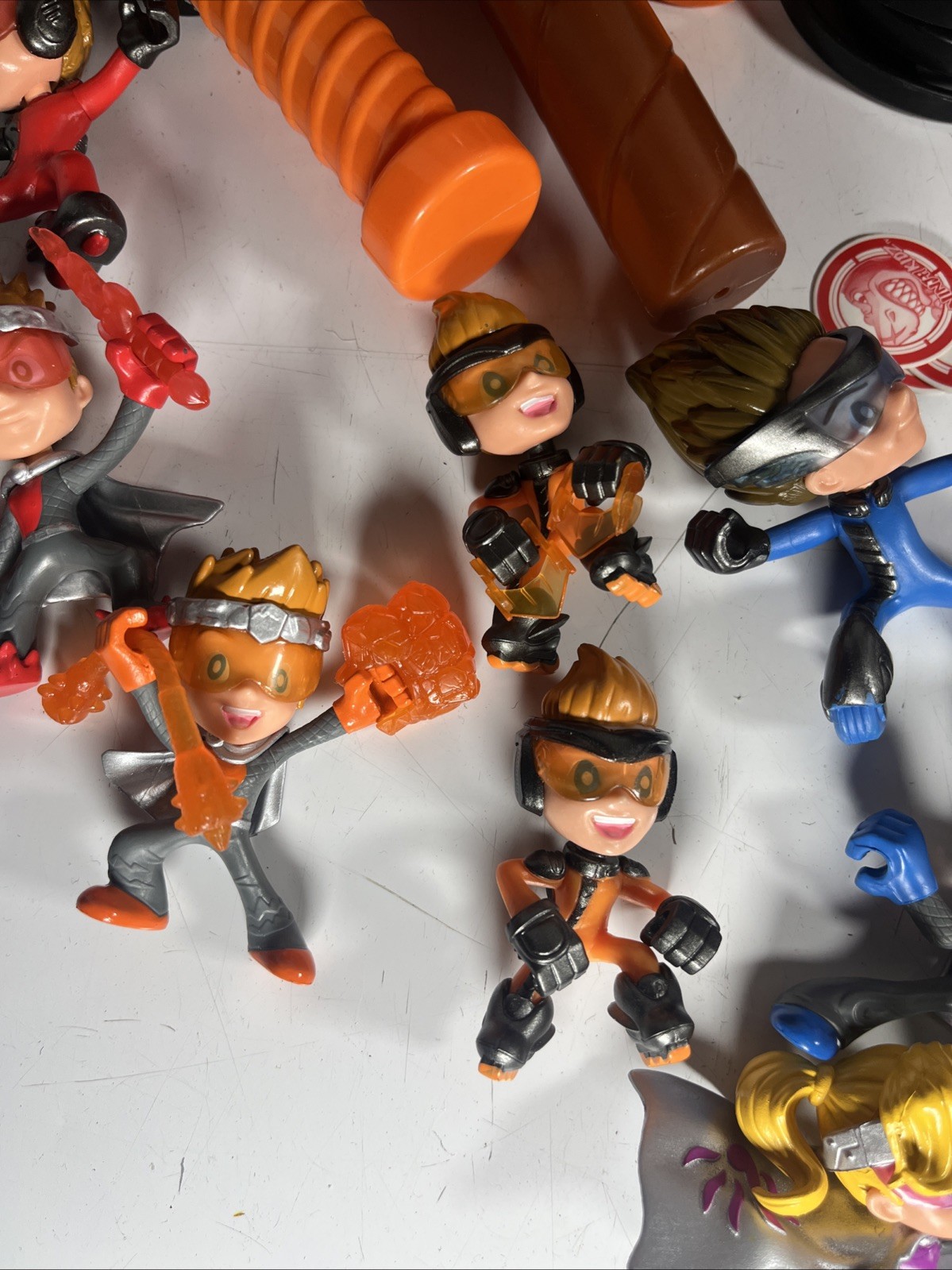 Ninja Kidz Lot Giant Mystery Ball Toy Purple/Red Case Figures Costume Mask Belt