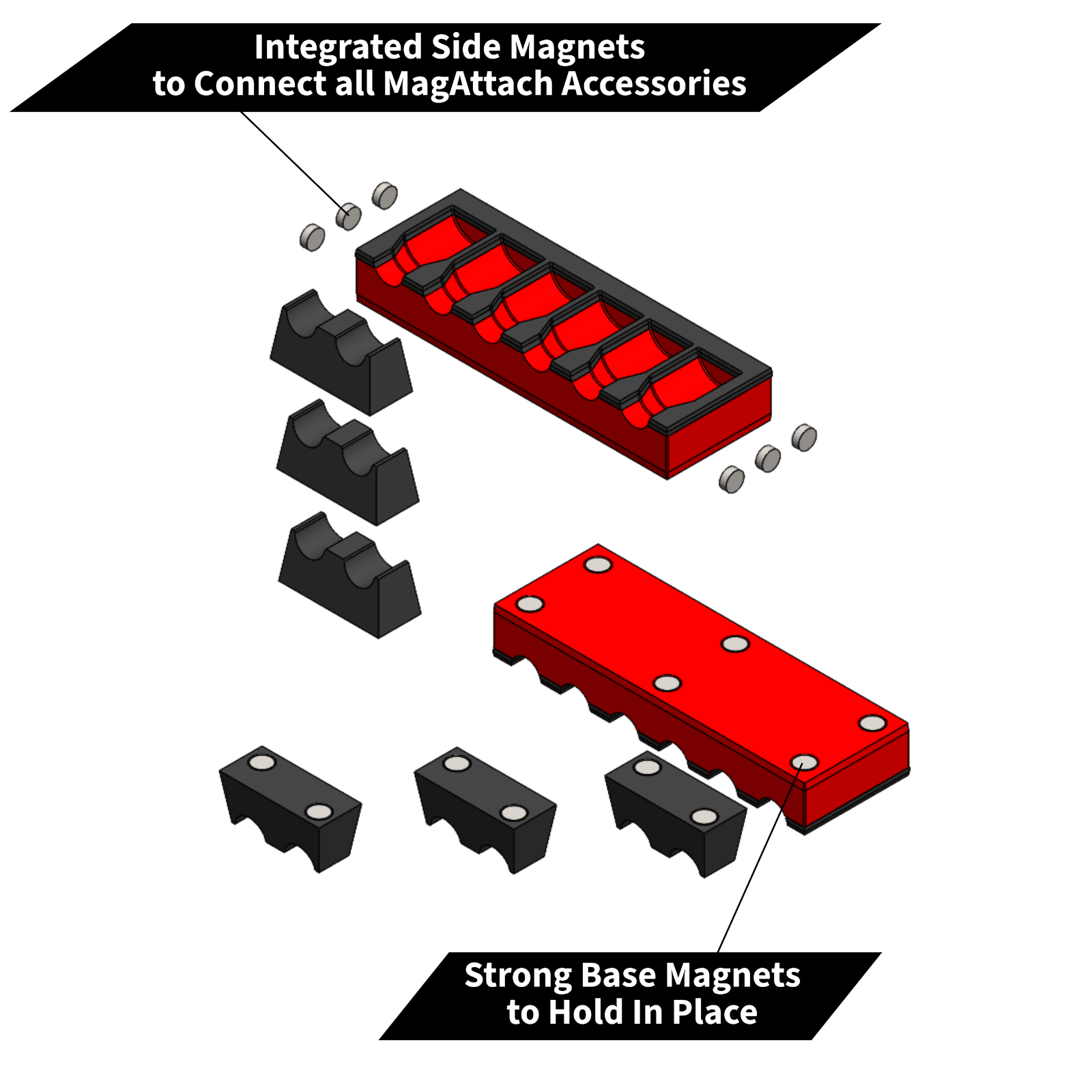 MagAttach Magnetic Interconnecting Extension Organizers