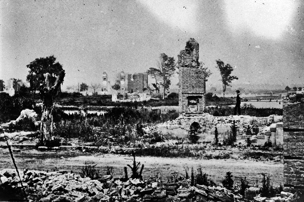 New 5x7 Civil War Photo: View of City in Destruction and Ruin, Hampton, Virginia