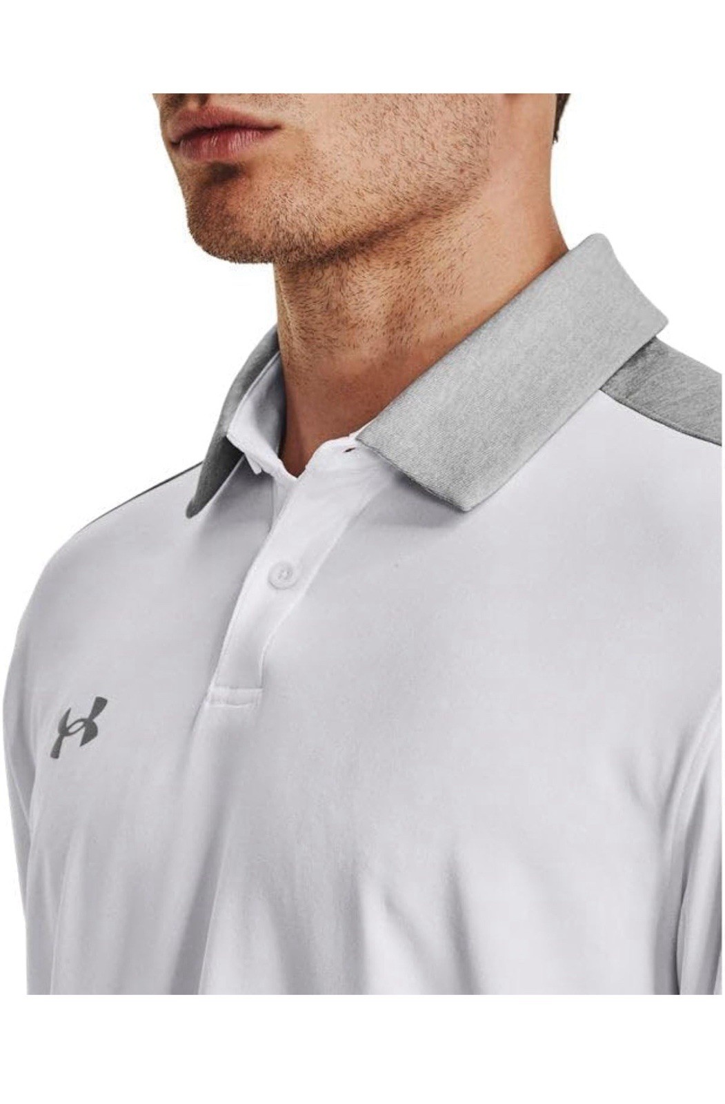 Under Armour Trophy Men's Short Sleeve Polo Shirt 2XL White/Gray