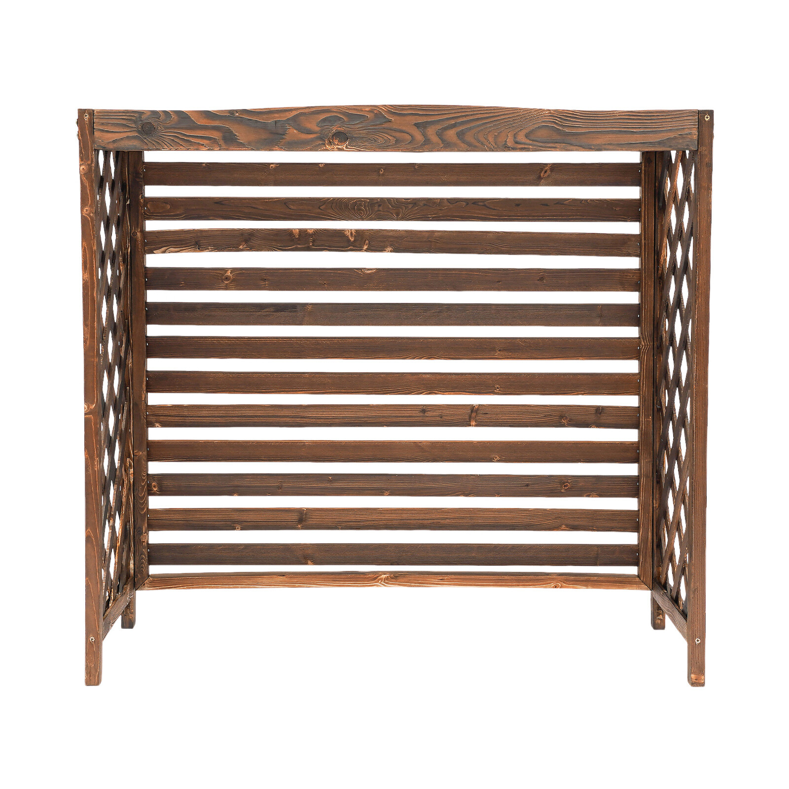 Air Conditioner Fence Screen- Outside Wooden AC Privacy Fence Cover, 39"L x 36"W