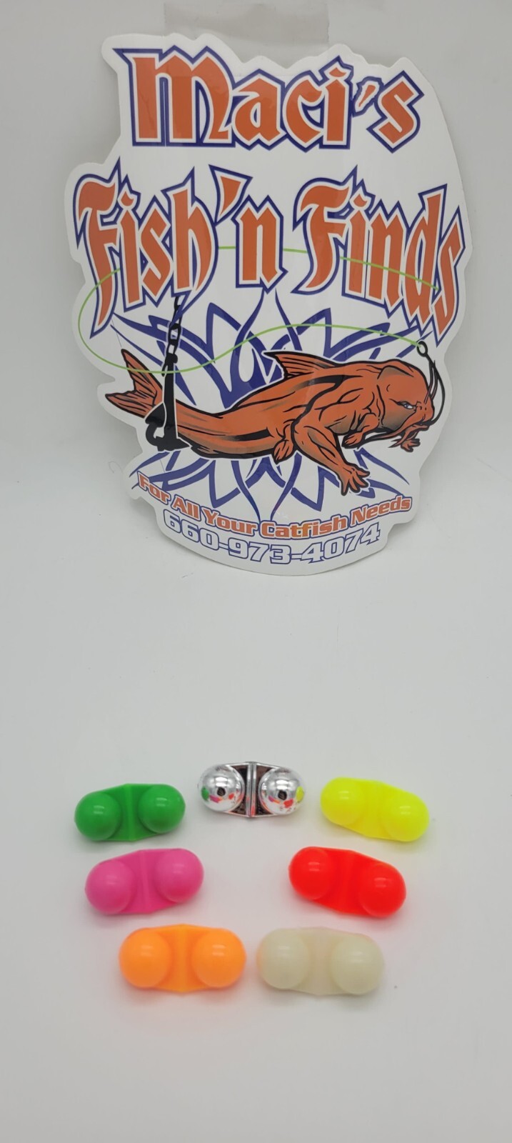 Inline Catfish Rattles Cod Halibut Flatties Bead Rattles Fish Attractant 25 -100