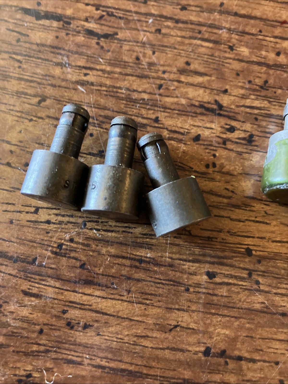 7 Pc Flat Head Rivet Squeezer Die 1/4 Shank Aircraft Aviation Some Duplicate