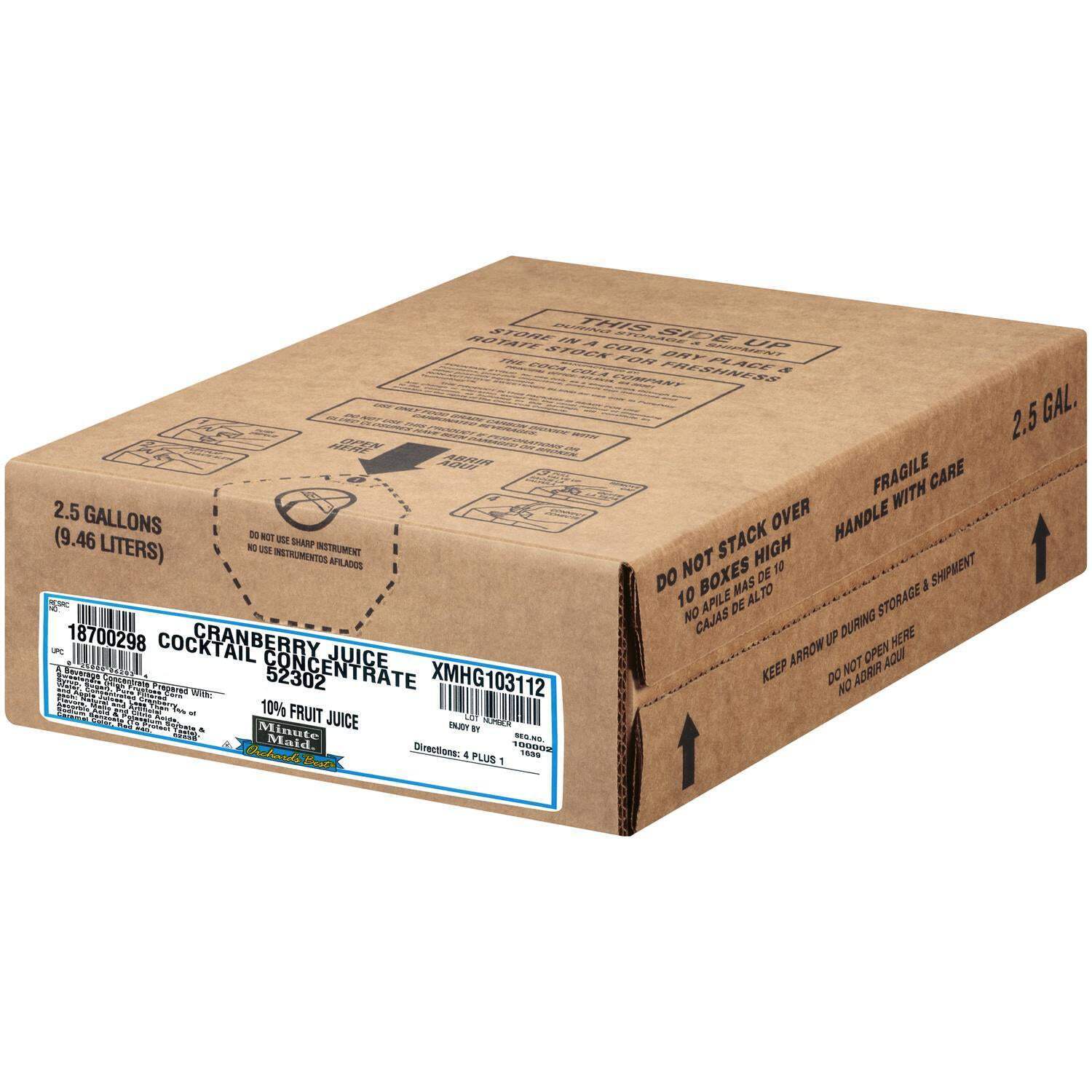 Minute Maid Orchard's Best Cranberry Juice Cocktail - 2.5 Gallon Bag-In-Box BIB