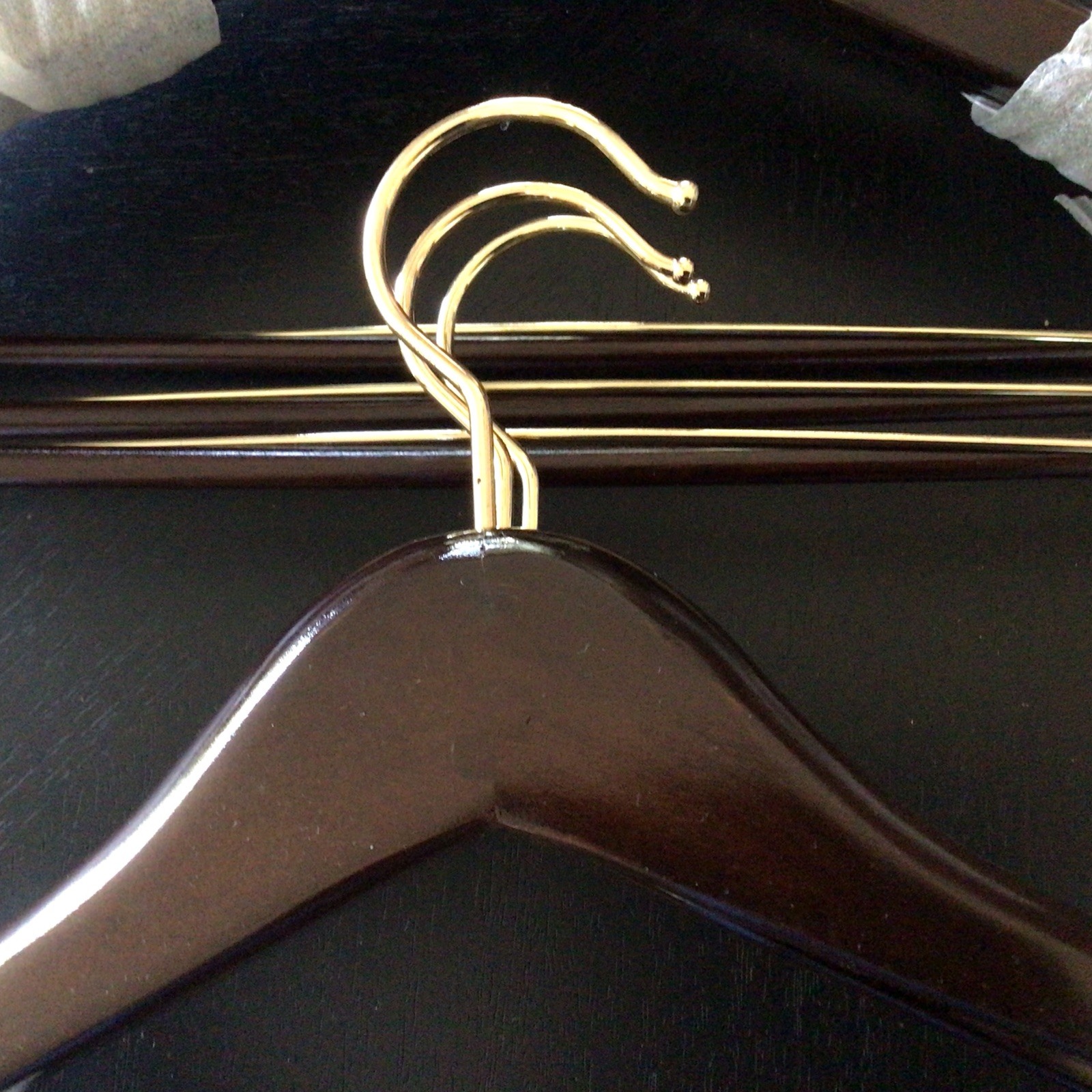 Polo Ralph LaurenWooden Clothes Hangers Wishbone Suit Pants Jacket 17"Lot Of 6.