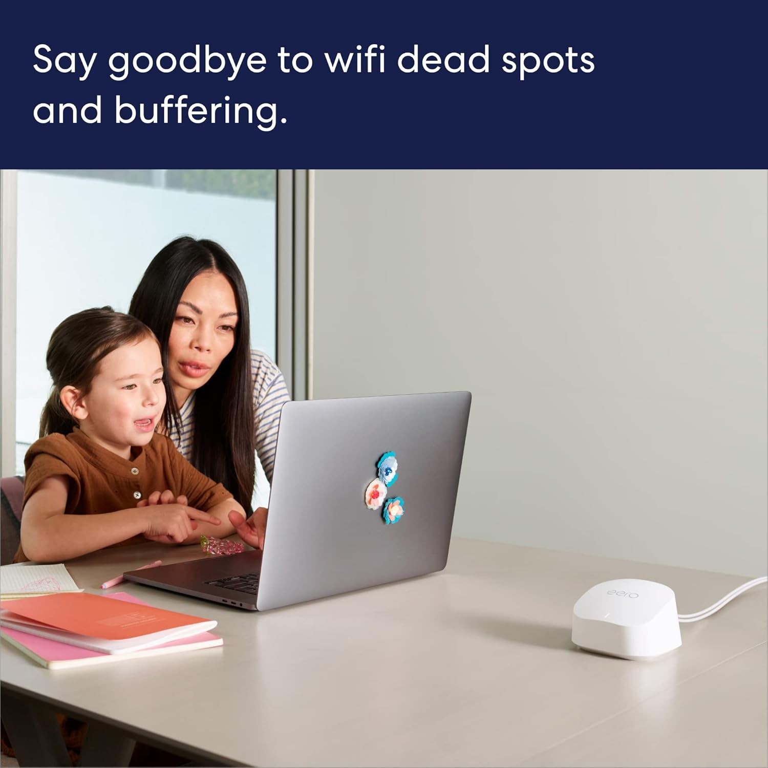 eero 6+ Plus mesh dual band wifi system Covers up to 6,000 sq. ft. (4-pack)