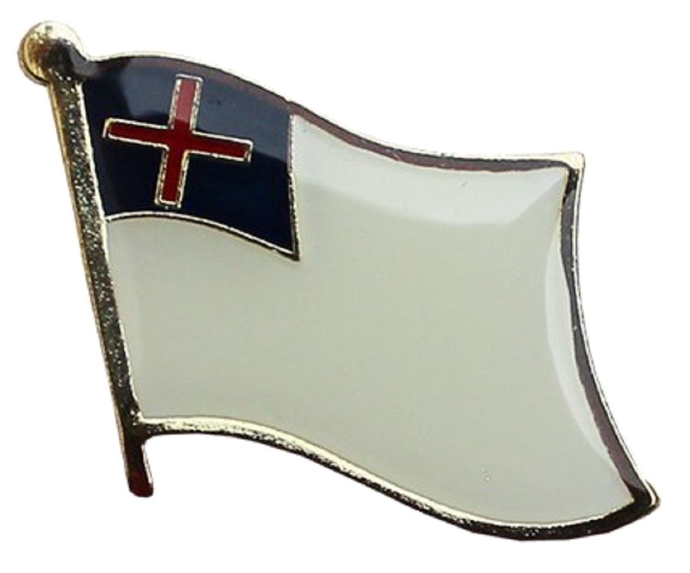 Christian Flag Lapel Hat Pin FAST USA SHIPPING