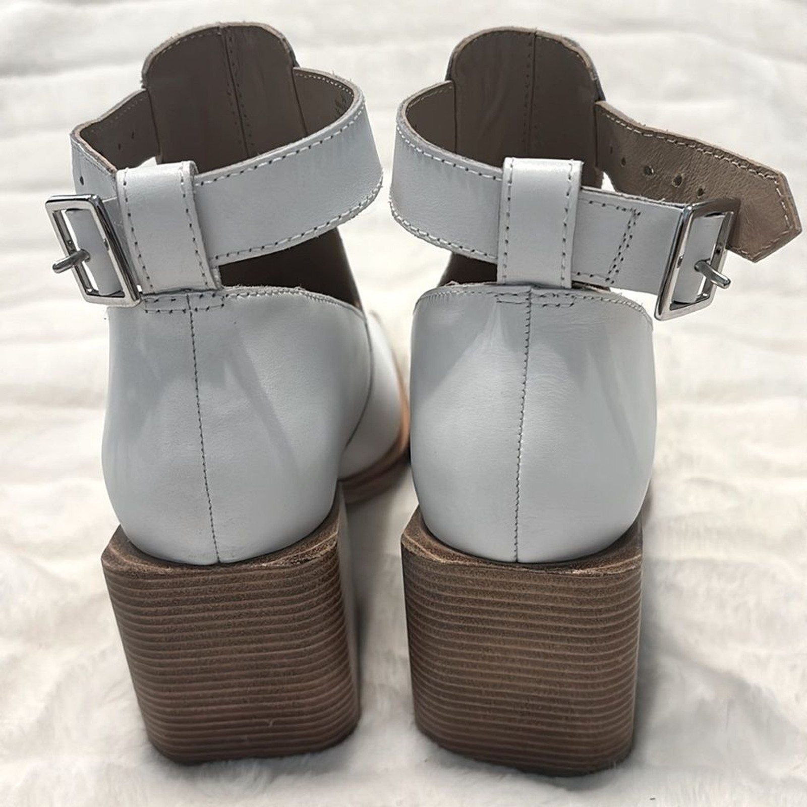 Free People Brady buckle booties leather ankle boots size 36/6