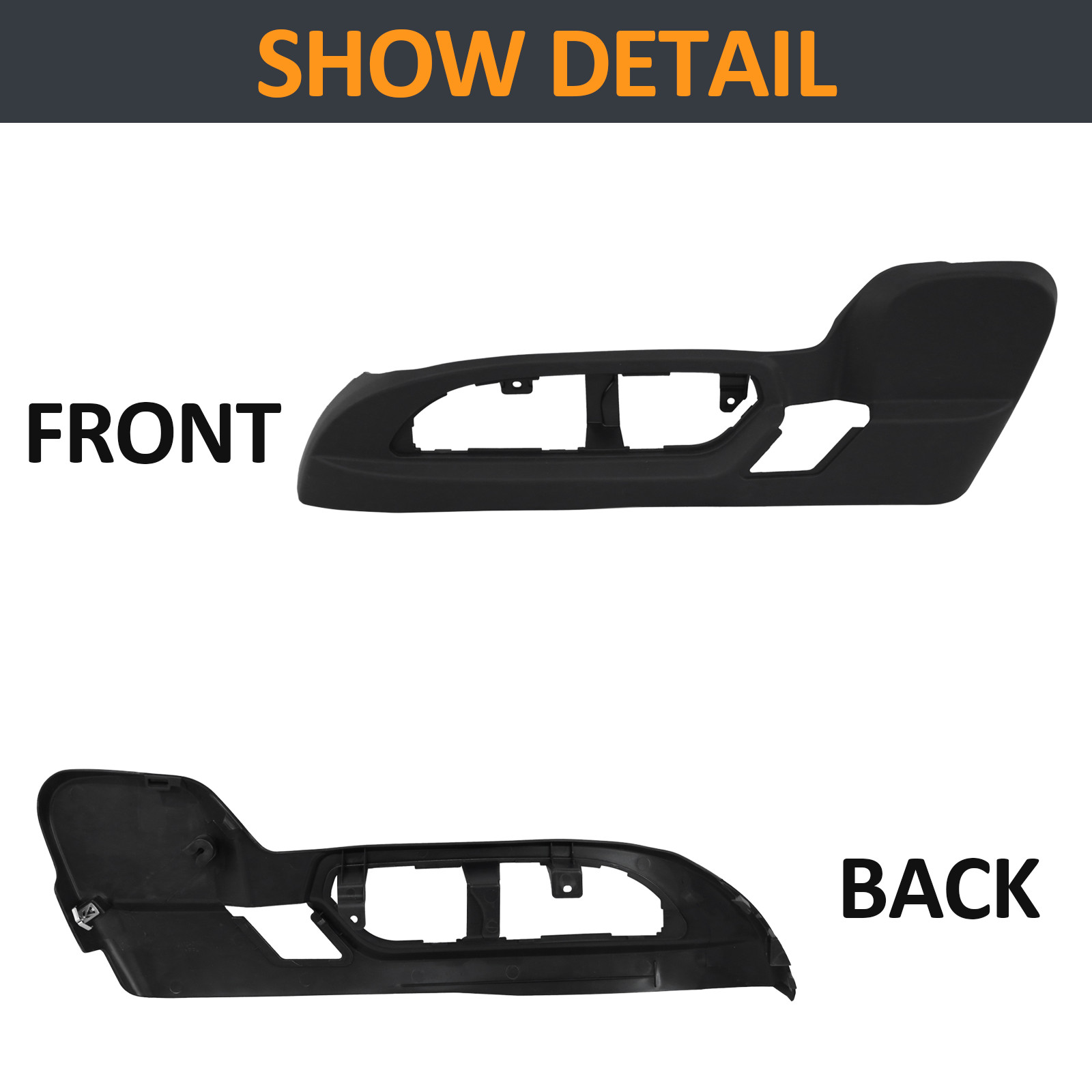 For 2009-17 GMC Acadia Chevy Traverse Driver Seat Track Cover Switch Bezel Trim