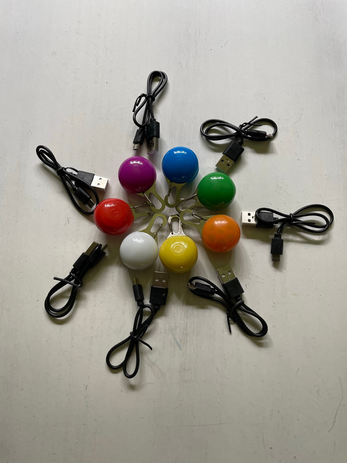 Rechargeable Dog Cat Collar Lights LED Clip on Light Veteran Owned