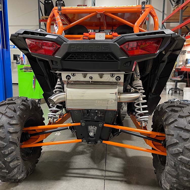 2016-2021 RZR XP Turbo Slip-On Exhaust by Treal Performance (Single Tip)