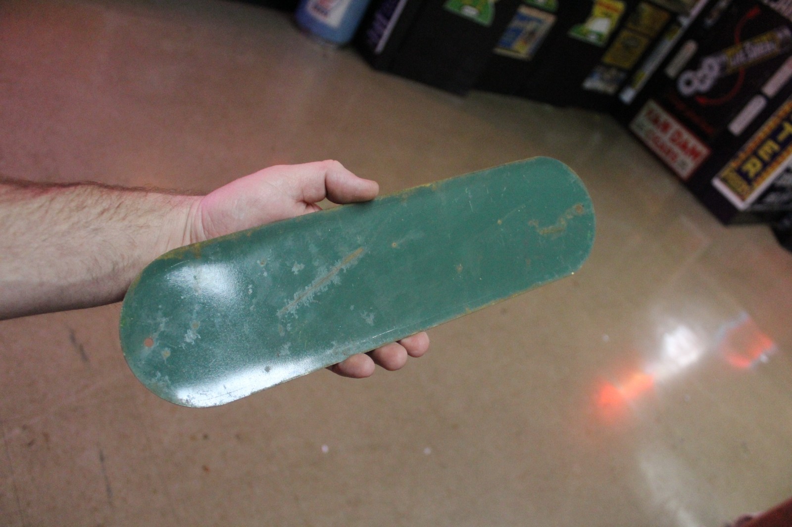 RARE 1950s PRENEZ UN PEPSI COLA STAMPED PAINTED METAL DOOR SIGN POP SODA COKE