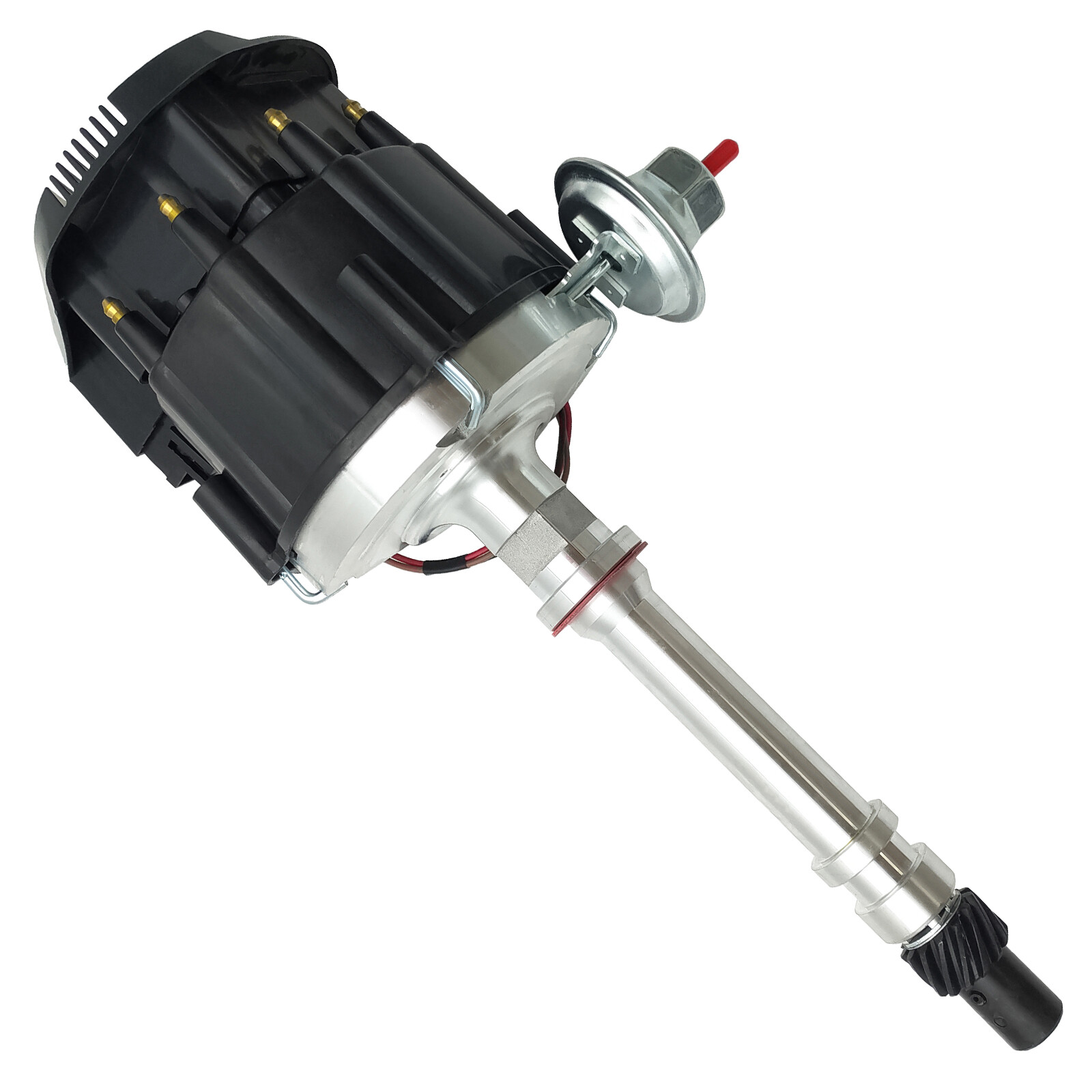 SBC BBC Chevy HEI Distributor Black Cap 65K Volt Coil - 283 305 350 396 427 454