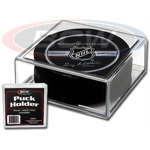NHL Hockey Puck Holder Display Case Acrylic Square BCW Memorabilia Autograph BOX