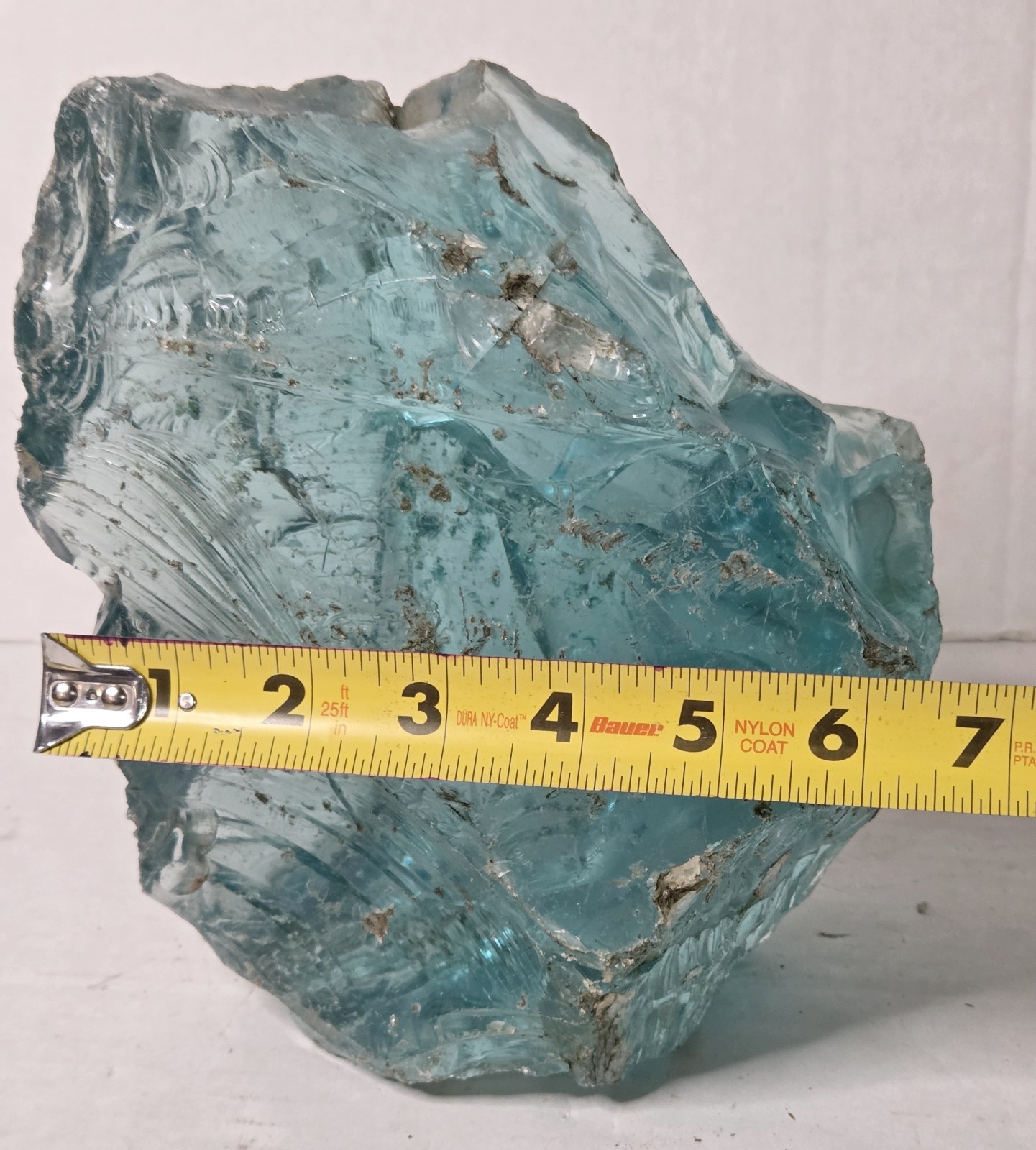 Large Aqua Slag Glass Chunk Cullet Decorative Art Glass Rock 10lb Aquarium Decor