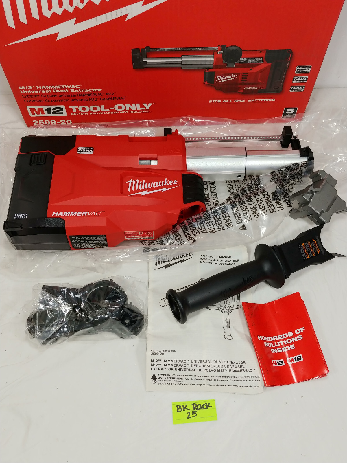Milwaukee Tool 2509-20 M12 Hammervac Universal Dust Extractor (Tool Only)