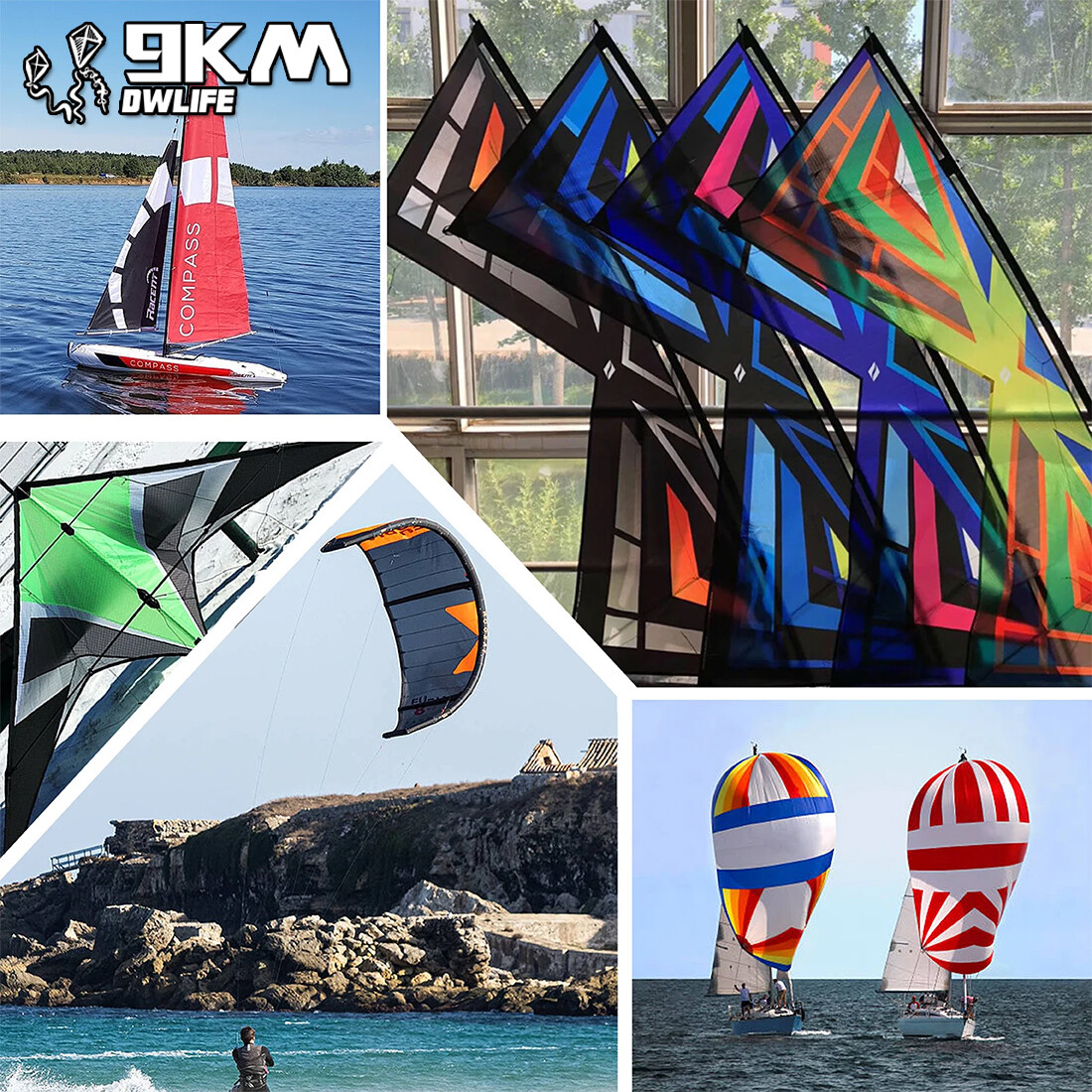 40D Thin Waterproof Ripstop Nylon Fabric PU Coated For Outdoor Kite Flags Making