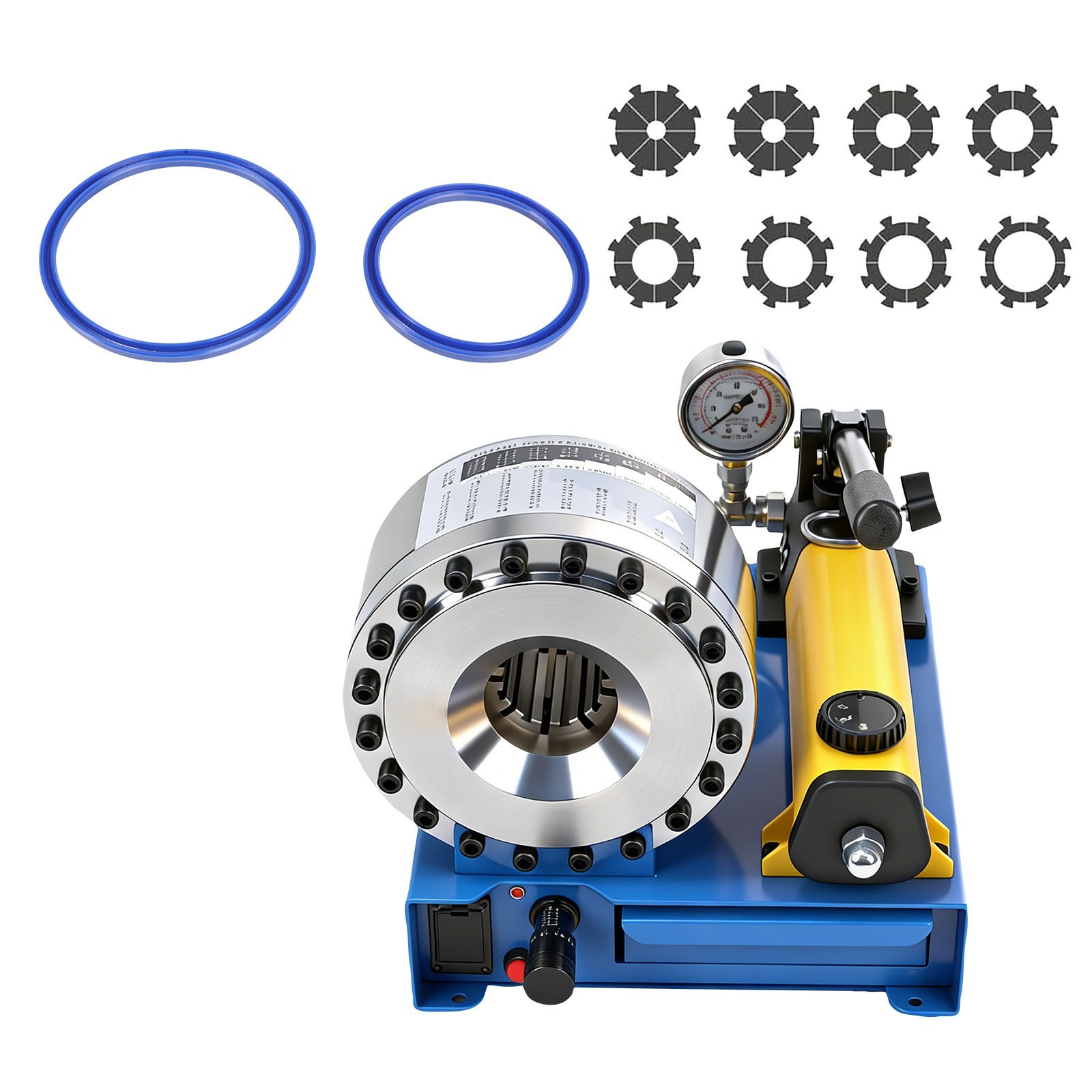 Hydraulic Hose Crimper Pipe Clamping Machine With 8 Sets Dies 10mm-30mm 5600KN