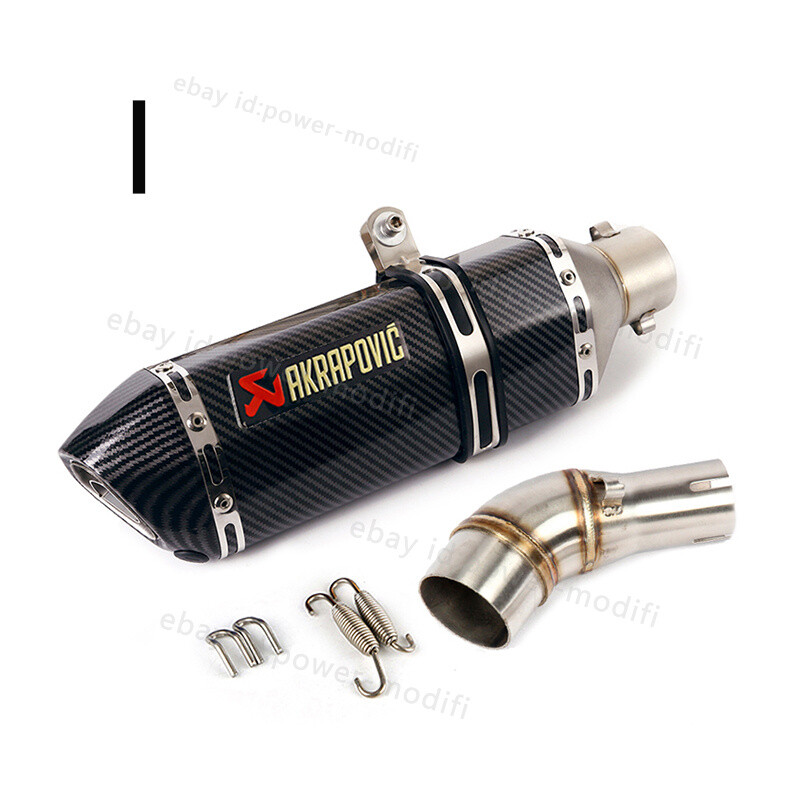 51MM For Yamaha YZF-R3 R25 MT-03 2016-2025 Steel Exhaust Muffler Mid Link Pipe