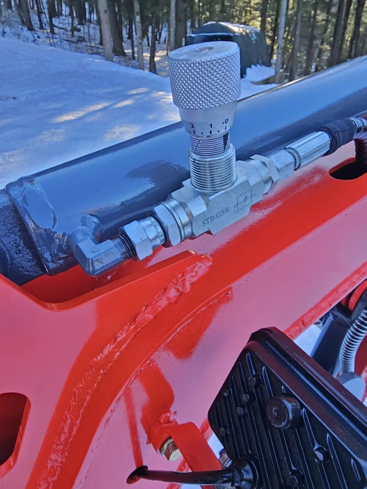 3/8" L08 - Hydraulic Flow Control Valve - STB-G3/8 - Mini Excavator-In Stock USA