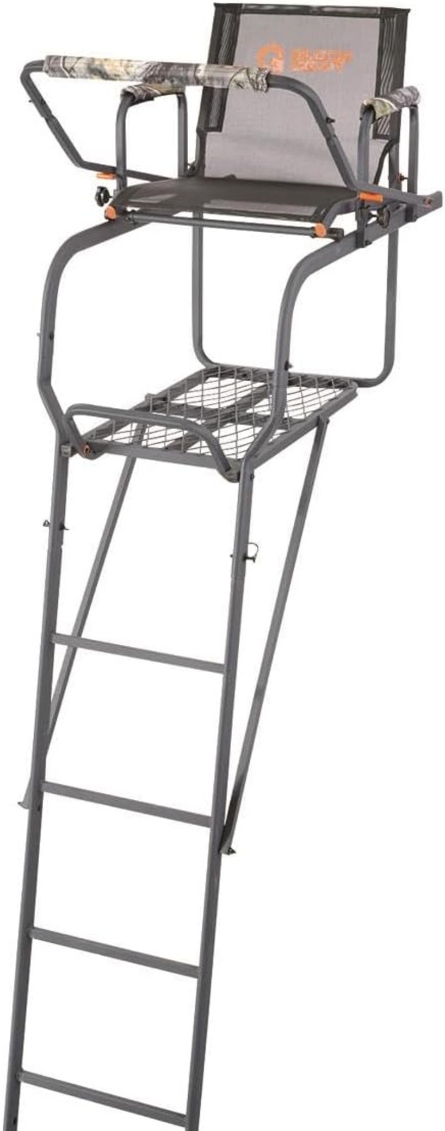 15.5' Climbing Ladder Tree Stand for Hunting with Mesh Seat 300 LBS