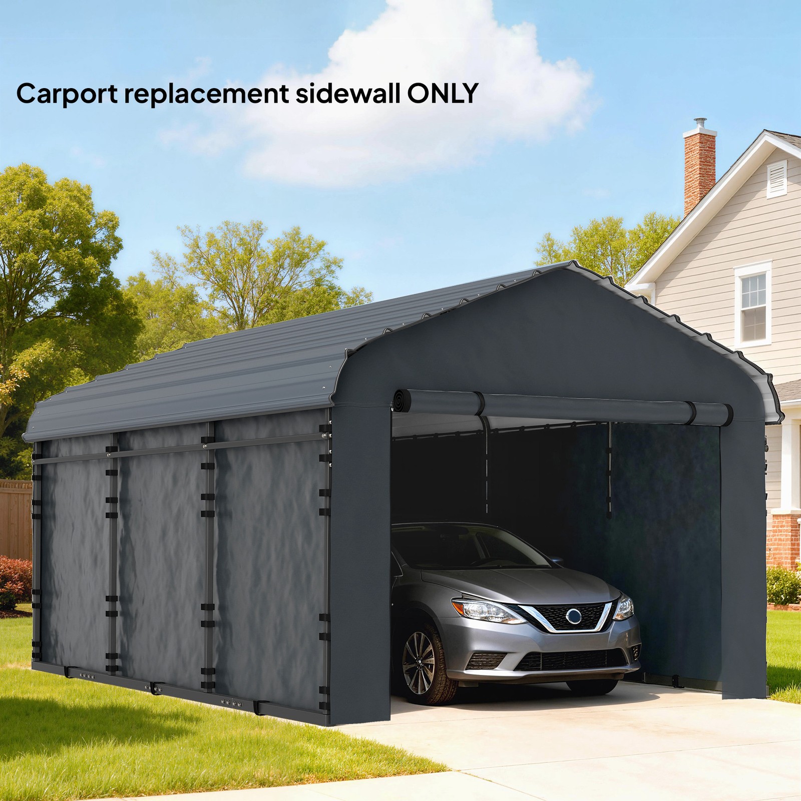 Carport Replacement Sidewall Panel Set of 4 for 12' x 20' Carports