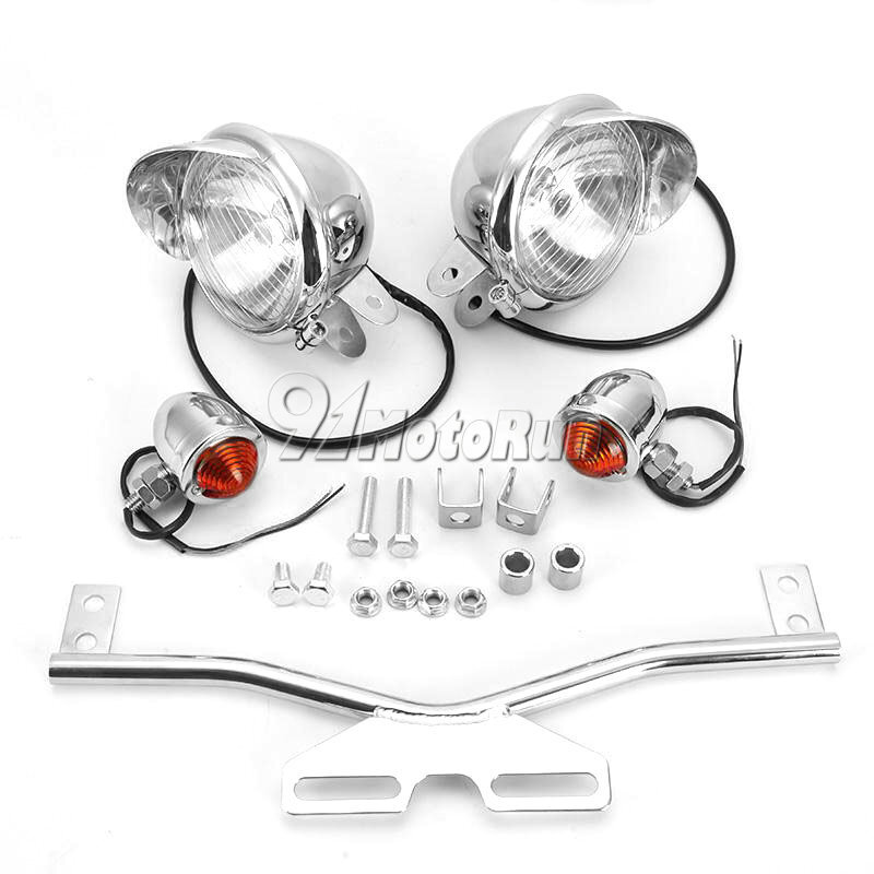 Driving Passing Fog Turn Signals Lights Bar For Yamaha V Star 650 950 1100 1300