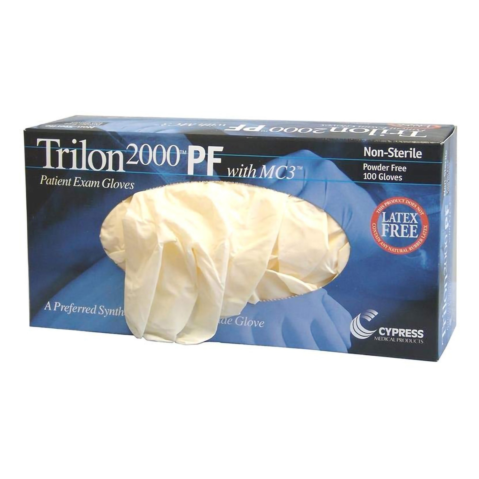 Trilon 2000 PF with MC3 Stretch Vinyl Exam Glove - 100 per Box