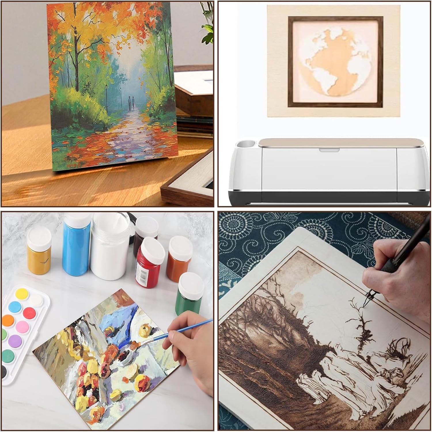 25 Pcs Unfinished Basswood Sheets 1/16", for DIY, Painting, Laser & Wood Burning