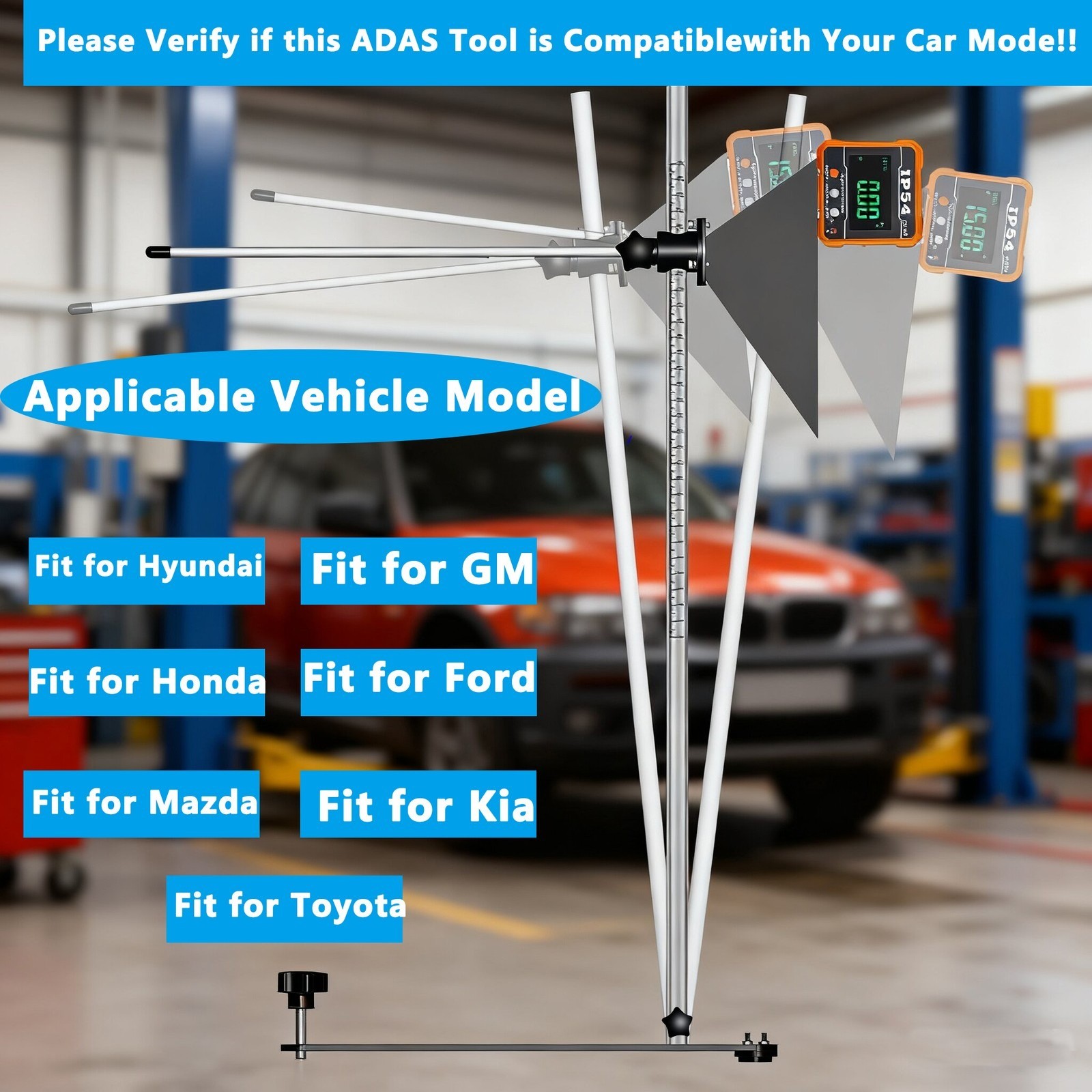 ADAS Radar Aiming Target Reflector Calibration Tool for Honda Toyota-Medium Size