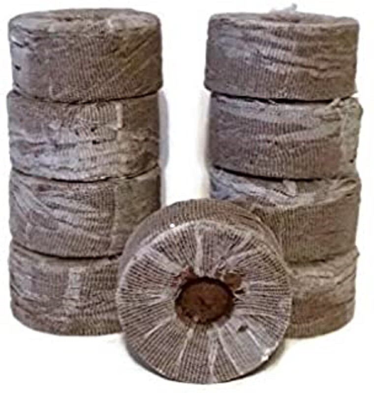 50mm Jiffy Peat Pellets, FAST SHIP Sold sets of 10,25,50,100,486 Seed Starting
